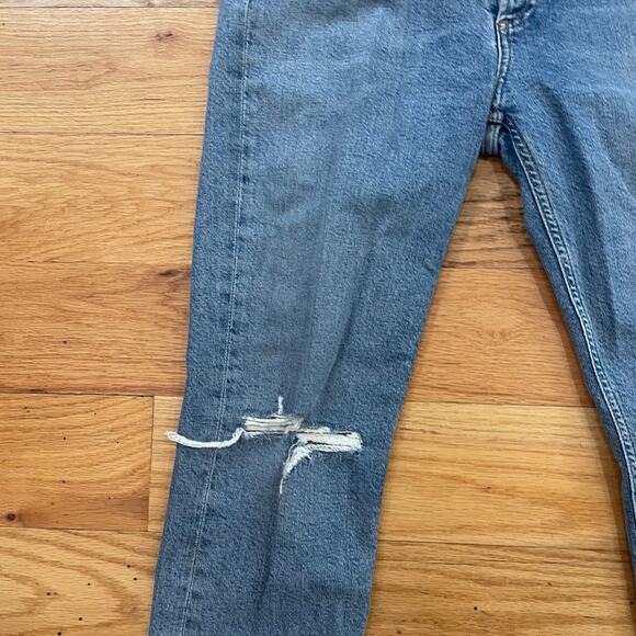 AGOLDE Riley Jeans High Rise Straight Crop A056B-1255 Size - Picture 4 of 8